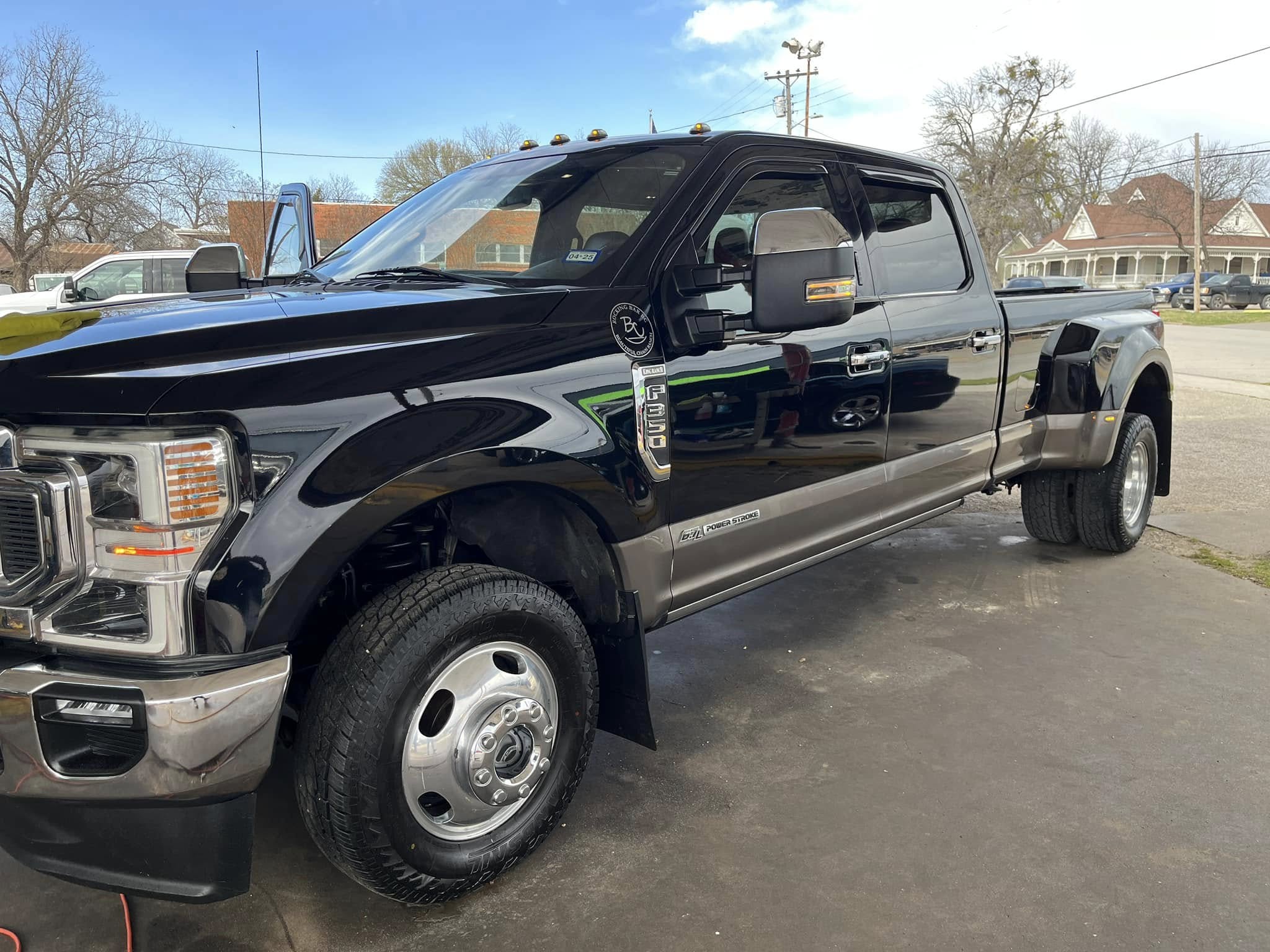 Professional detailing of a customer's pickup truck at Texas Car Detail in Dublin, TX