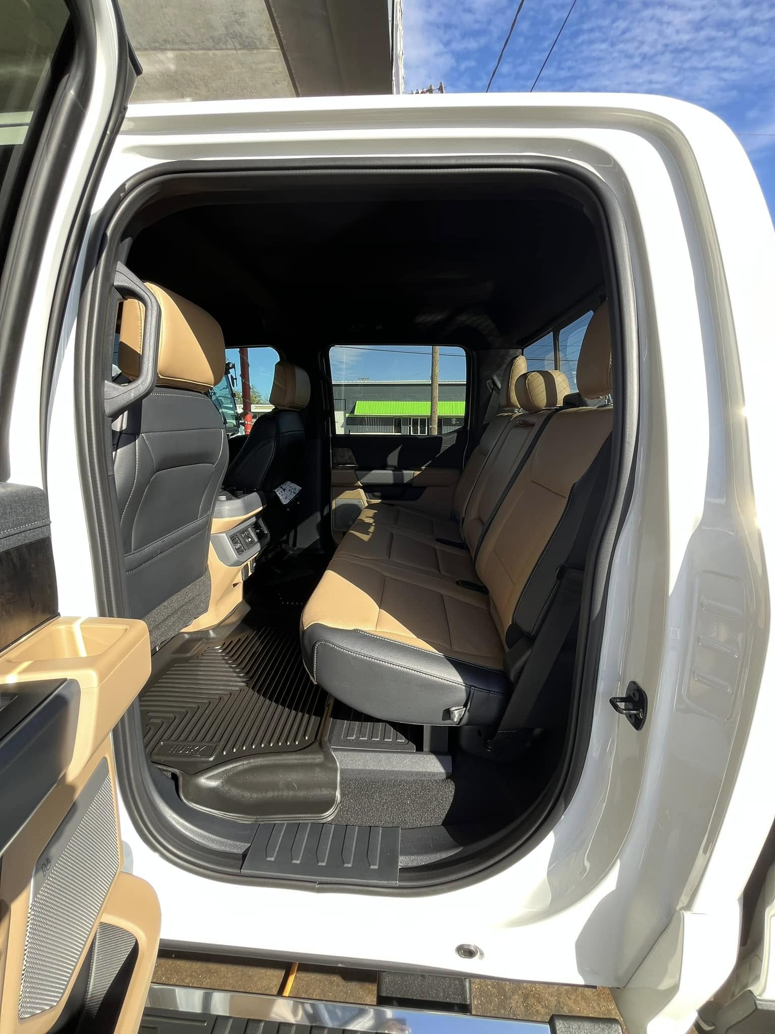 Detailed truck back seat with clean upholstery in Dublin, TX
